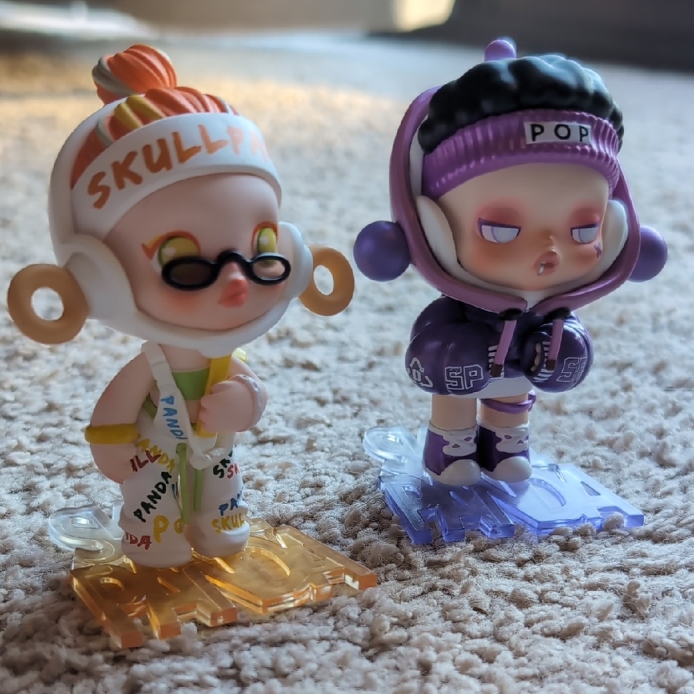 Skullpanda and Pop Mart Collectible Figures